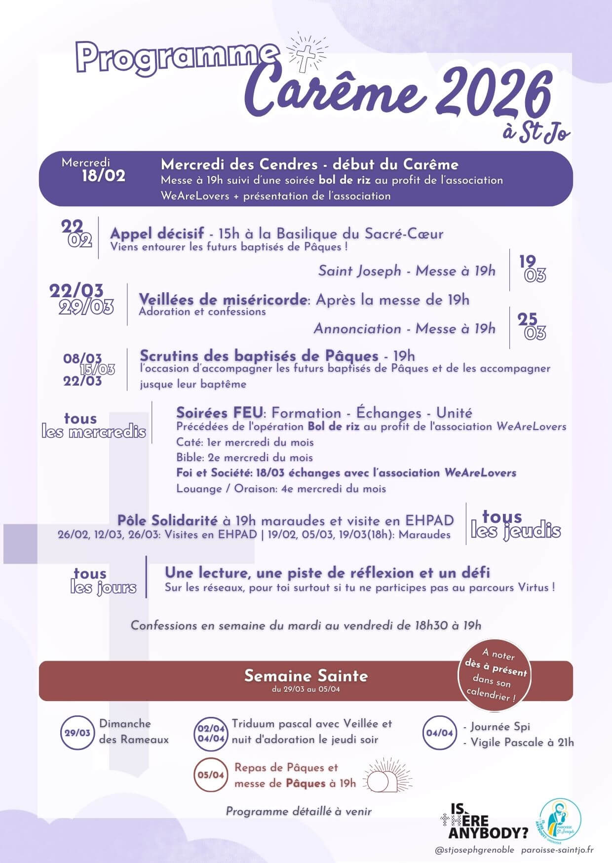 A6- Programme carême sans semaine sainte